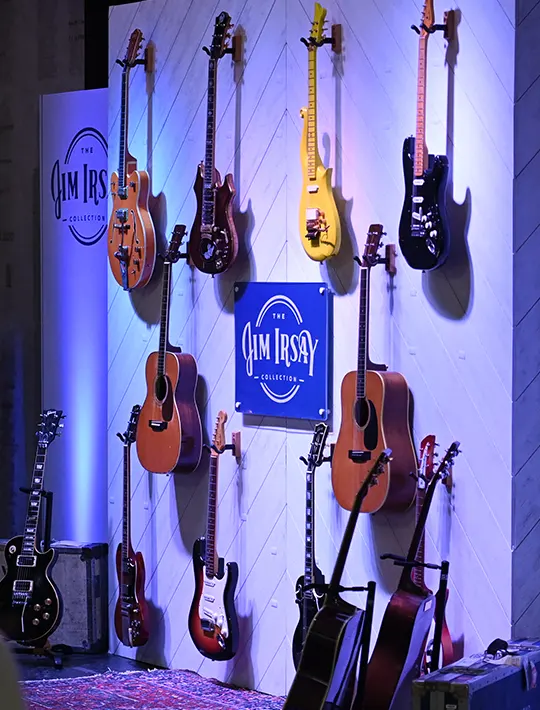 Jim Irsay Guitar Display